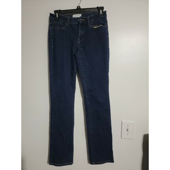 Lila Ryan Low Rise Stretch Skinny Crop Jeans Dark Wash Women Size 26 - Picture 2 of 8